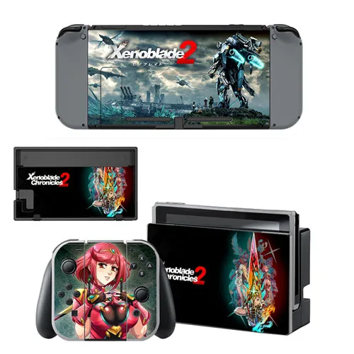 YSNS1019 Xenoblade Chronicles 2 кожи Стикеры vinilo для NintendoSwitch стикеры s скины для Nintend переключатель NS консоли Joy-Con контроллеры - Цвет: YSNS1019