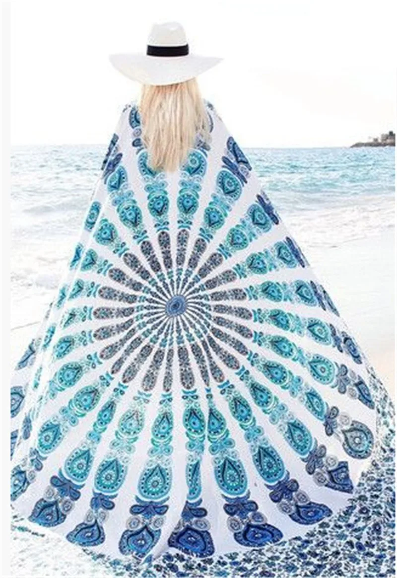Бикини накидка 2016 женская пляжная одежда парео богемное шифоновое купальное