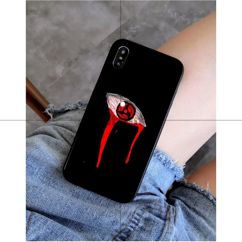 A6 Babaiite Наруто Какаши мягкий силиконовый черный чехол для телефона для iPhone 6S 6plus 7plus 8 8Plus X Xs MAX 5 5S XR - Цвет: A6