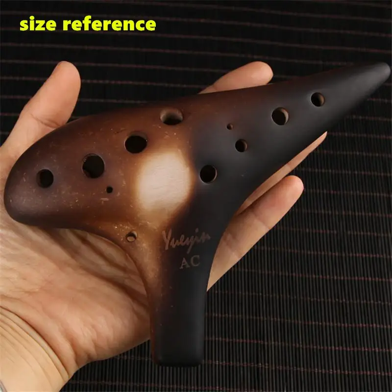 12 отверстий Ocarina smolders Alto C Ключ флейта ручной работы керамический музыкальный