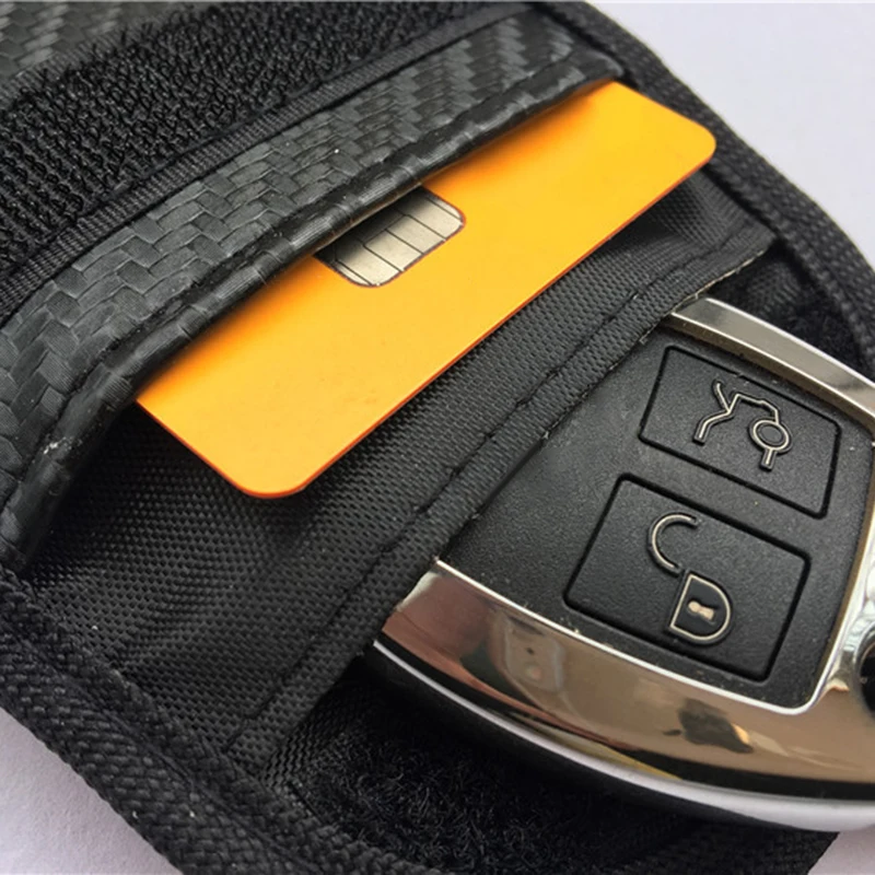 2 X чехол для блокировки сигнала автомобильного ключа Faraday Cage Fob без RFID Блокировка