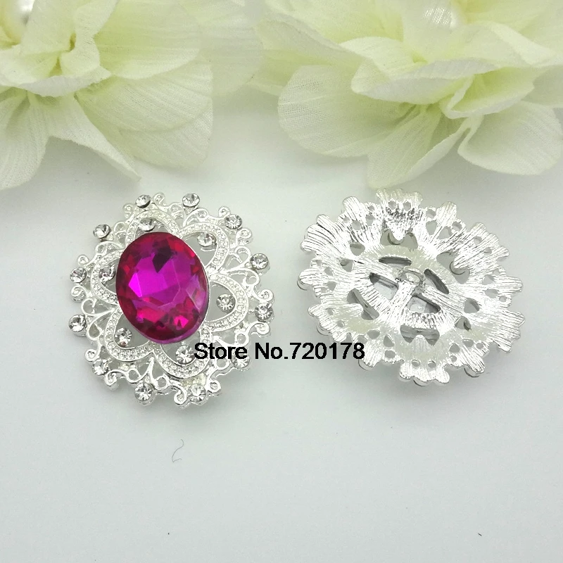 Стеклянные стразы серебристые металлические кнопки с хвостовиком стеклянные