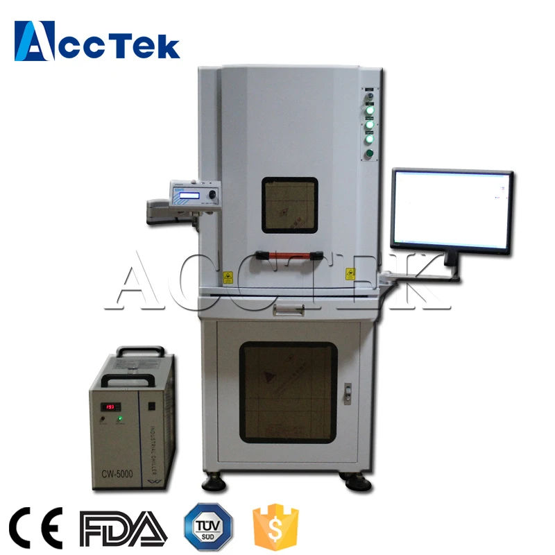 3D лазер! AccTek 3 Вт 5 Вт 8 Вт 10 Вт УФ кристаллическое стекло 3d лазерная гравировальная машина