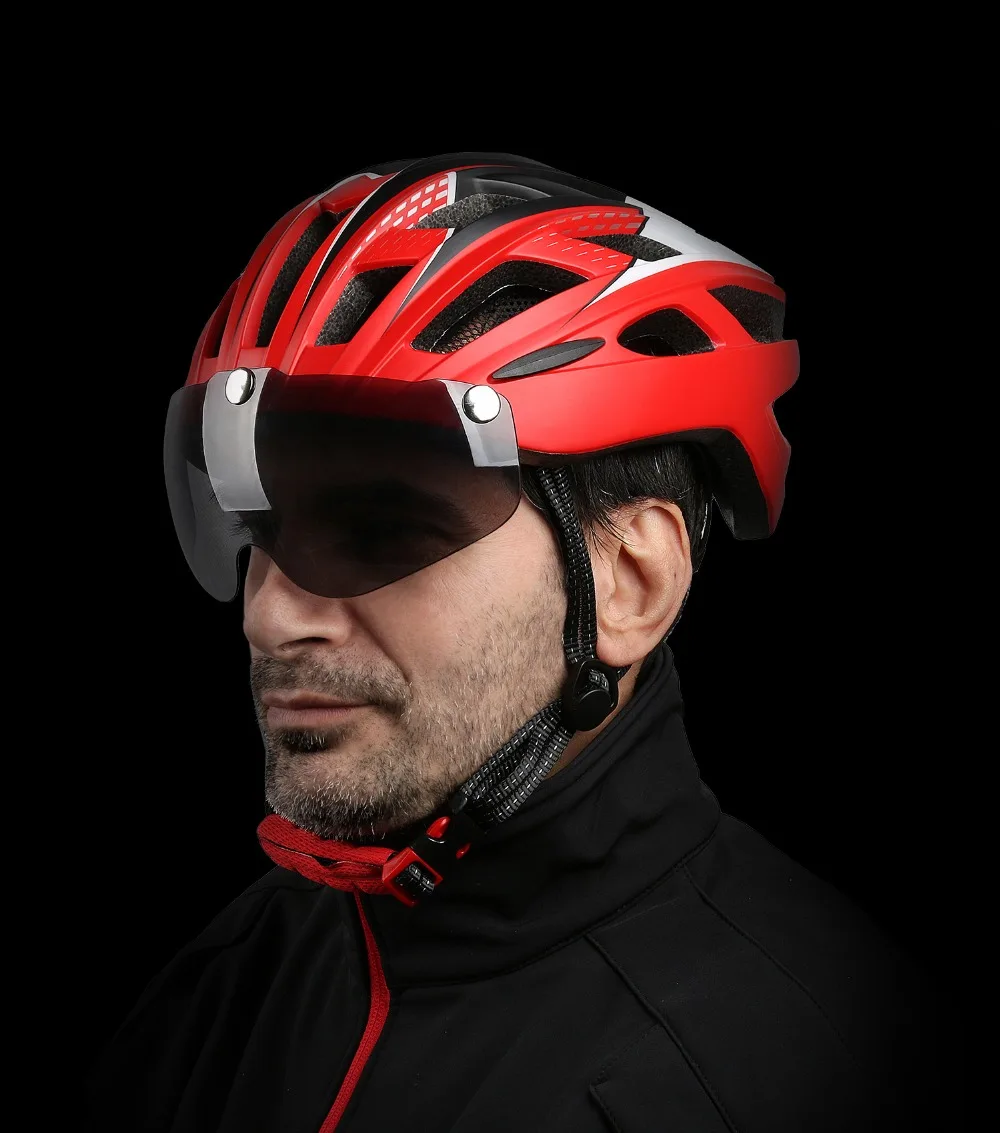 West Biking Велоспорт Шлем ультралегкий комплексноформованный велосипед шлемы с солнцезащитными очками велосипедный шлем велосипед очки Объектив Велоспорт Шлем