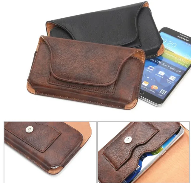 Holster Belt Clip Leather Phone Case Pouch For Motorola Moto M/E4 Plus/G5 Plus/E3 Power/G4 Plus/E3/G Turbo Edition/X Force