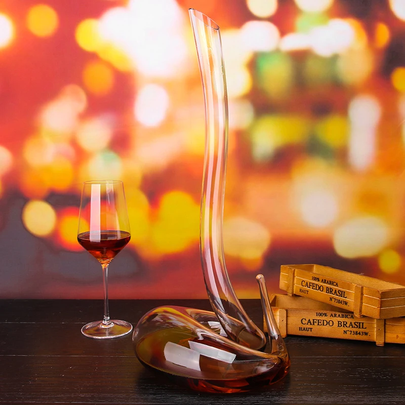 Хрустальный стеклянный Декантер для красного вина без свинца прозрачный Змеиный