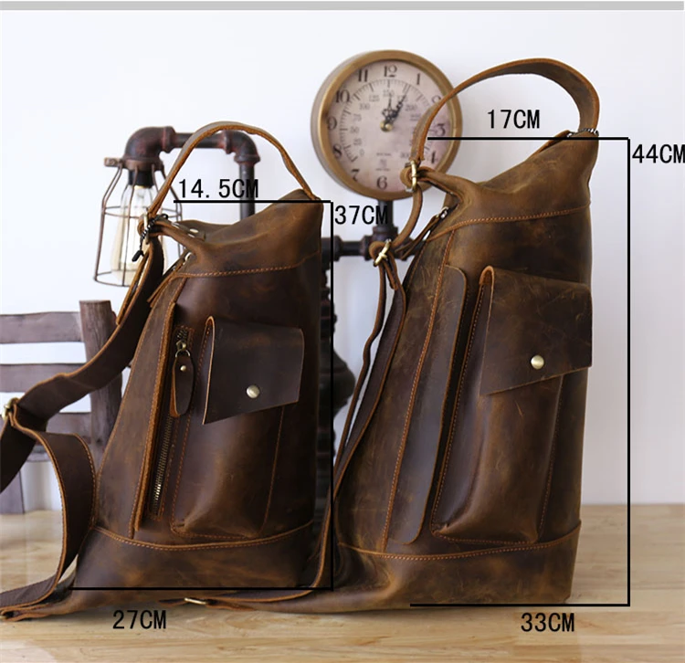 Винтажная сумка Crazy Horse из натуральной кожи, мужская сумка bolsas Sling, нагрудная сумка для мужчин, сумка через плечо, повседневная сумка через плечо
