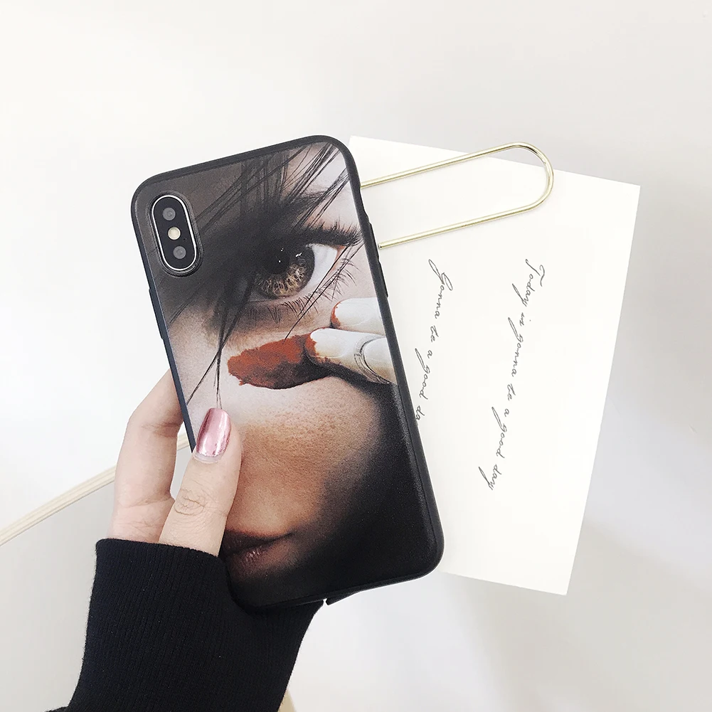 Alita боевой Ангел глаз Мягкий ТПУ силиконовый чехол для телефона iPhone X XS MAX 6 6S 7 7plus 8
