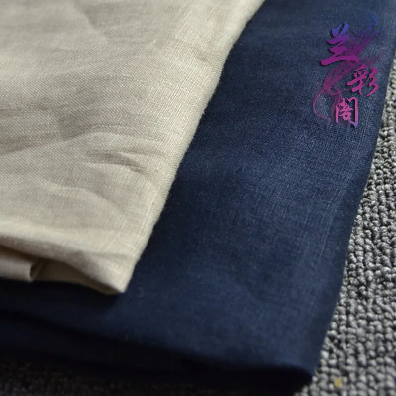 Pure color fabrics of flax summer thin type cotton and linen cloth dress clothes | Дом и сад