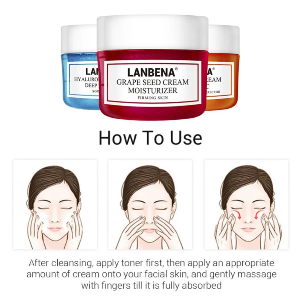 VC/Гиалуроновая кислота/виноградные косточки интенсивный увлажняющий крем для