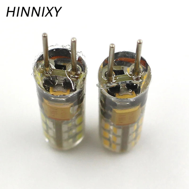 Hinnixy 5 шт./лот G4 диммируемая лампа 8 мм 150lm 24LED AC DC 12V 3W теплый белый холодный супер