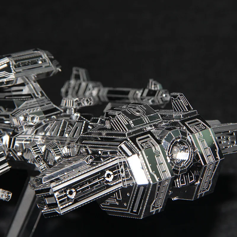 Terran Battleship Fun 3d Металл Diy набор миниатюрных моделей головоломки игрушки детские развивающие хобби для мальчиков сплайсинг строительство