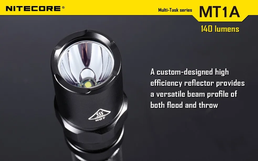 1 шт. Nitecore MT1A фонарик Cree XP-G R5 светодиодный 3 режима фонарика 140 люмен Мини светодиодный фонарь Nitecore