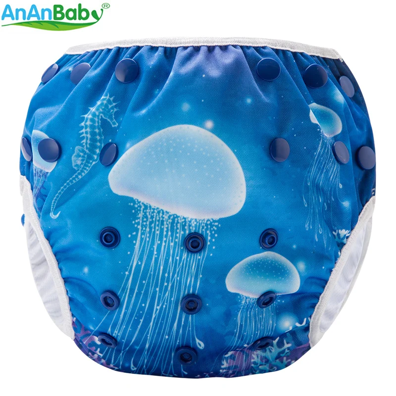 New Arrival!2018 Ananbaby Prints Swim Diaper Reusable Swimming Nappy Suitable 5-12KG | Мать и ребенок