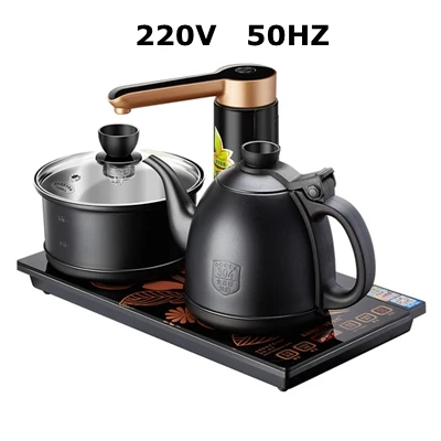 black 220V 50HZ KAMJOVE K9 110V and 220V voltage intelligent automatic pump electric kettle automatic kettle sterilization pot tea stove - Цвет: black 220V 50HZ