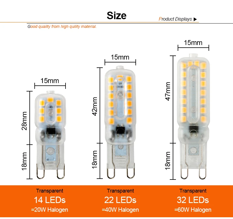 G9 светодиодный светильник 220 V SMD 2835 лампада 240 V лампы 360 градусов заменить 20 W 40 W галогеновая лампа для люстры