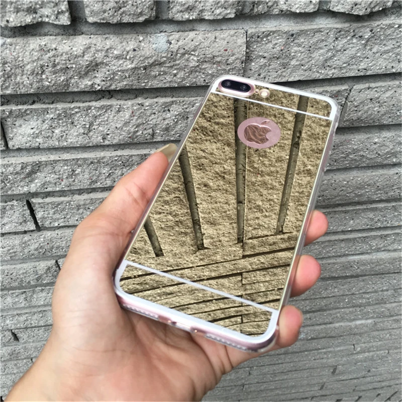 Силиконовый зеркальный чехол для сотового телефона iPhone 6 s S XS Max X 10 XR 8 7Plus 5 5S 5SE 6plus