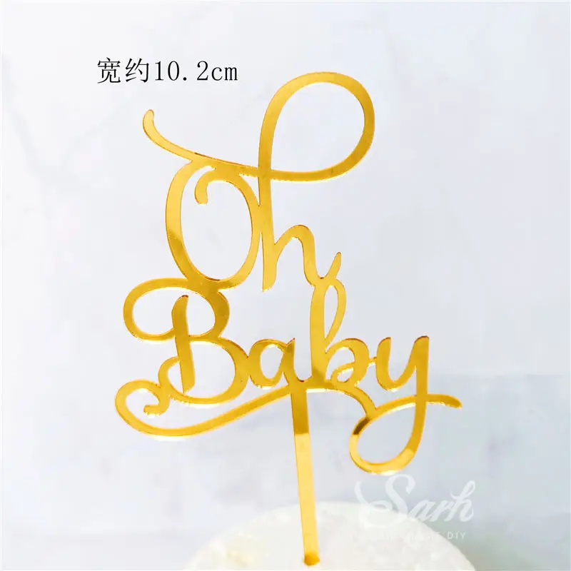 2pc oh baby Bling Rocket торт Топпер астронавт мальчик девочка украшение счастливый день детей день рождения День Святого Валентина поставки сладкий подарок - Цвет: 2pc oh baby