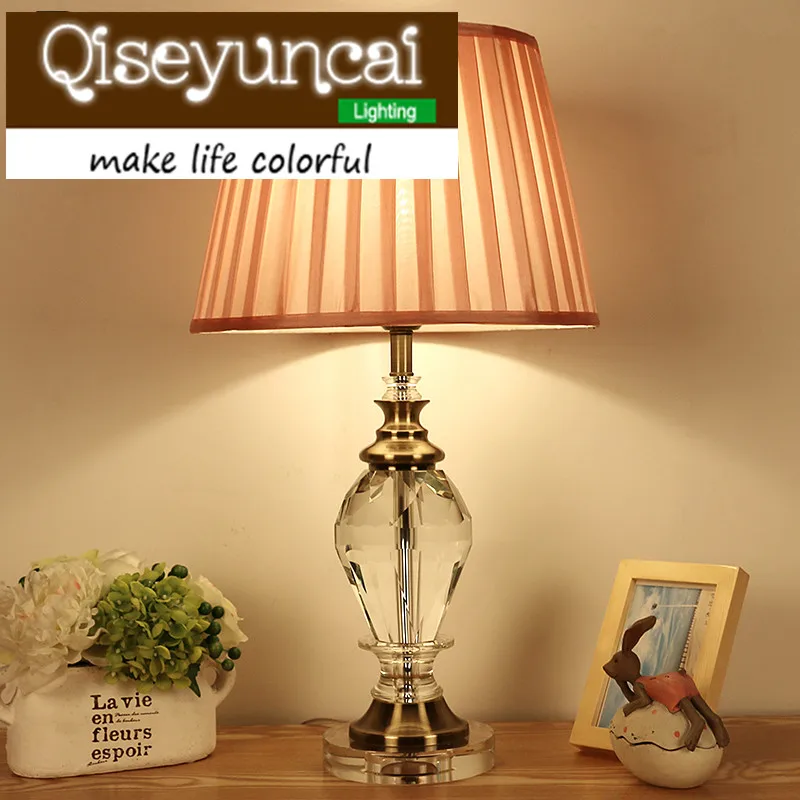 

Qiseyuncai European style simple warm light LED crystal lamp creative decoration fashionable lighting