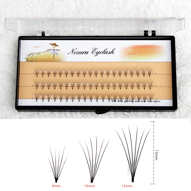 

Professional Soft 0.07 C 10D Wave Individual Eyelashes 60 Cluster/Tray Grafting Black Fake False Eyelash Extention Tools