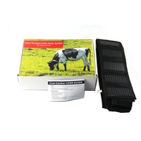 cow sheep solar gps tracker leather collar waterproof real time locator for large size animals cow horse camel tracking geofence