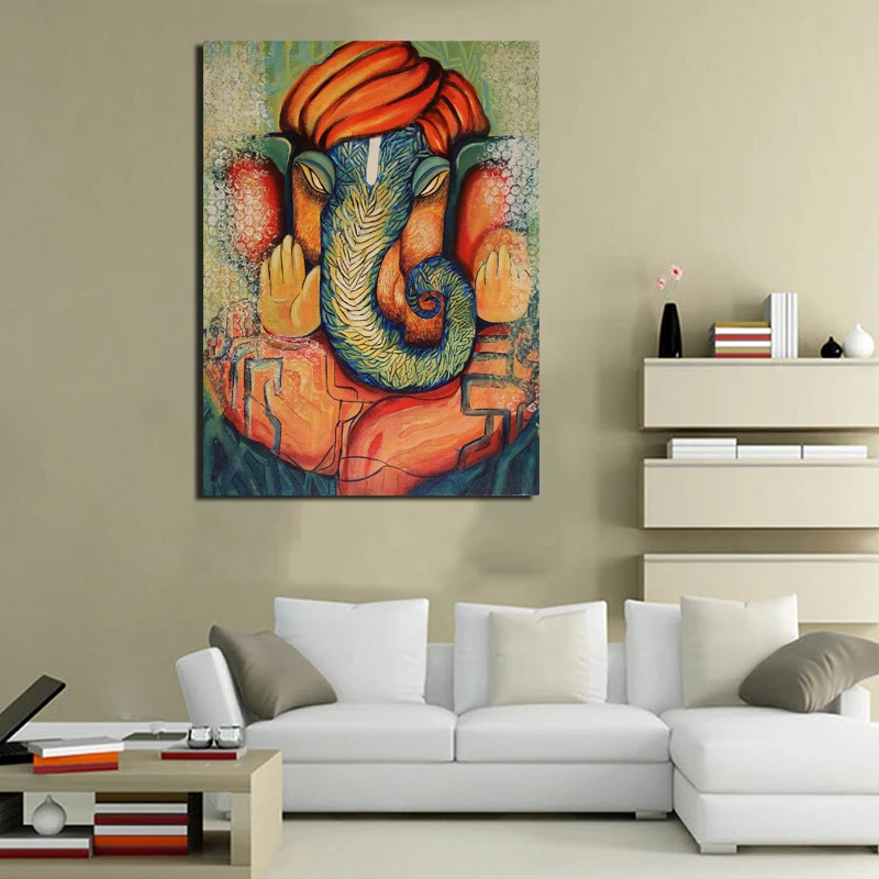 Современные Ganesha обои минималистичный художественный холст постер Картина