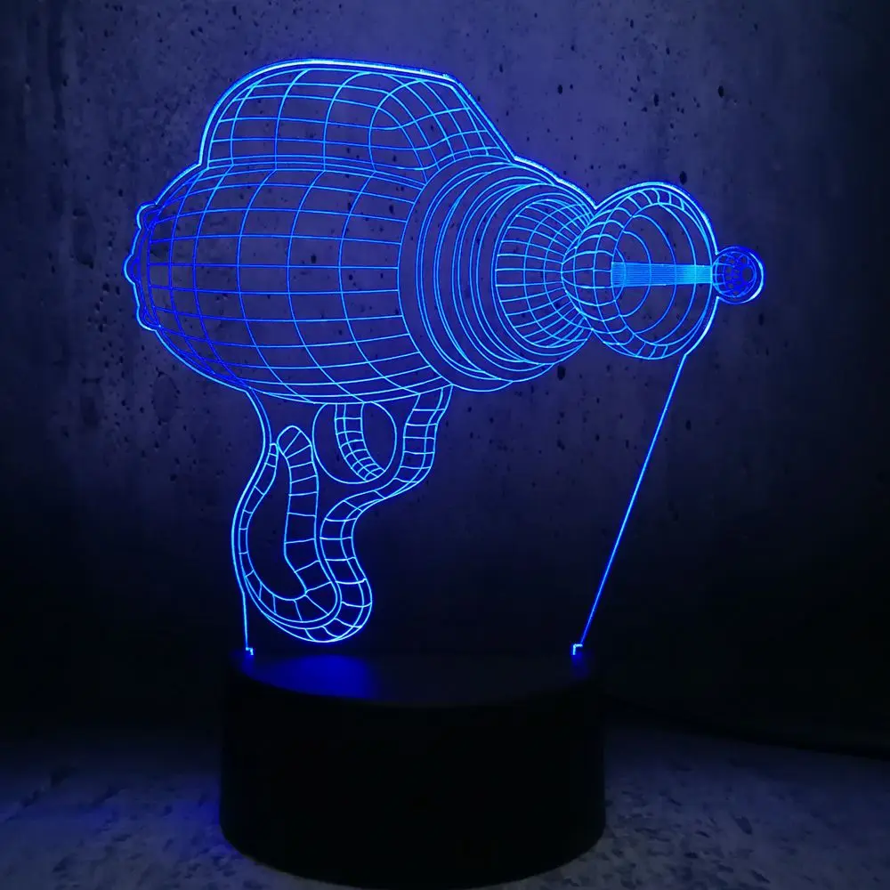 Электрическая дрель Форма 3D светодиодный светильник творческий ночные