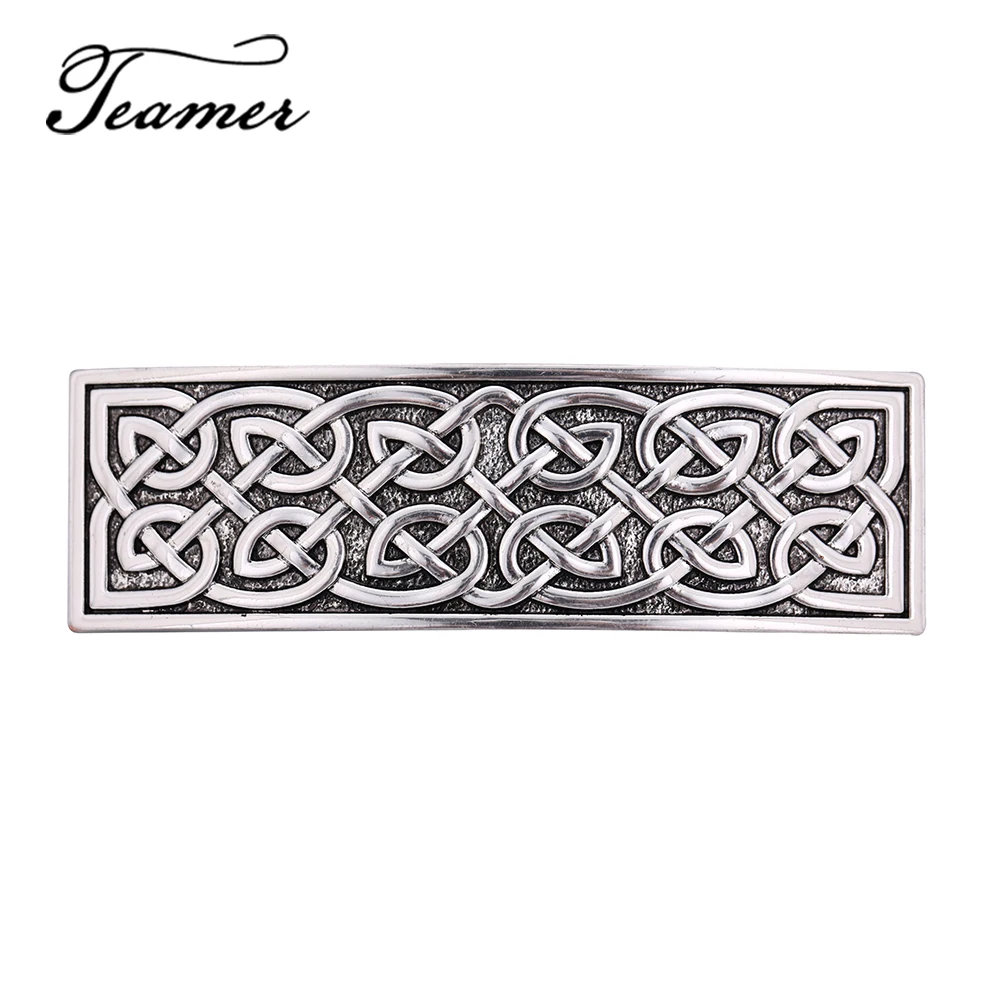 Teamer New Arrival Vintage Barrettes Hair Jewelry for Women Hairwear Antique Silver Color Celtics Knot Hairpins | Украшения и