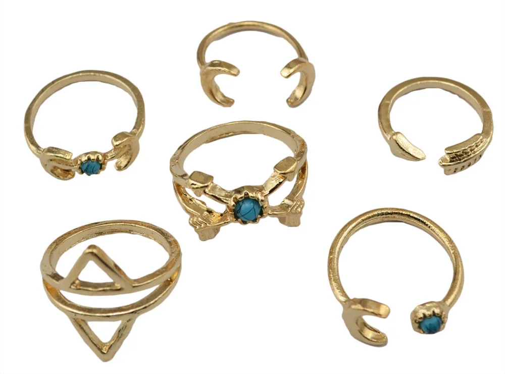 Женское богемное кольцо в форме Луны 6 видов | Украшения и аксессуары