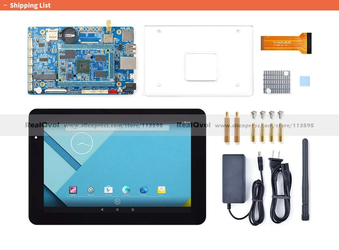 RealQvol Friendlyarm Восьмиядерный 64-разрядный все в одном Android Системы с HD900 " ЖК-дисплей и Кепки сенсорный экран