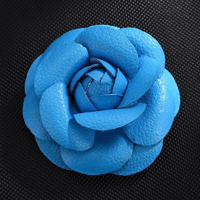 Blue 5 шт. многоцветные кожаные аксессуары для изготовления цветов, домашняя текстильная обувь, бант для волос, декоративные принадлежности ручной работы, материалы для рукоделия - Цвет: Blue