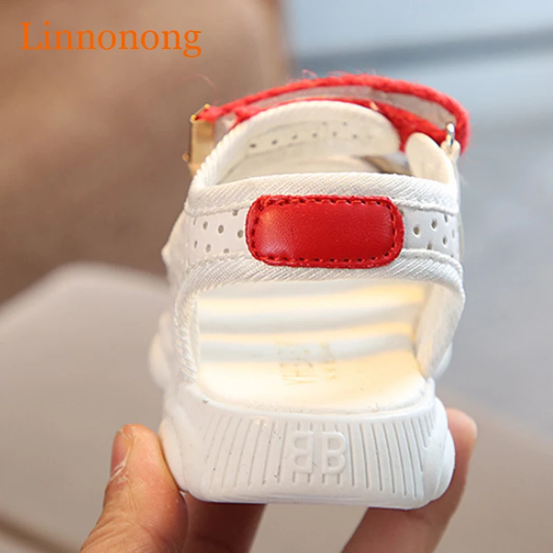 Linnonong/Новинка 2019 года Детские пляжные сандалии для девочек и мальчиков мягкие