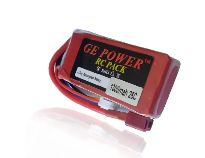 Оригинальный GE Power 11 1 В 1300 мАч 25C MAX 40C с Т образной вилкой литий полимерная батарея