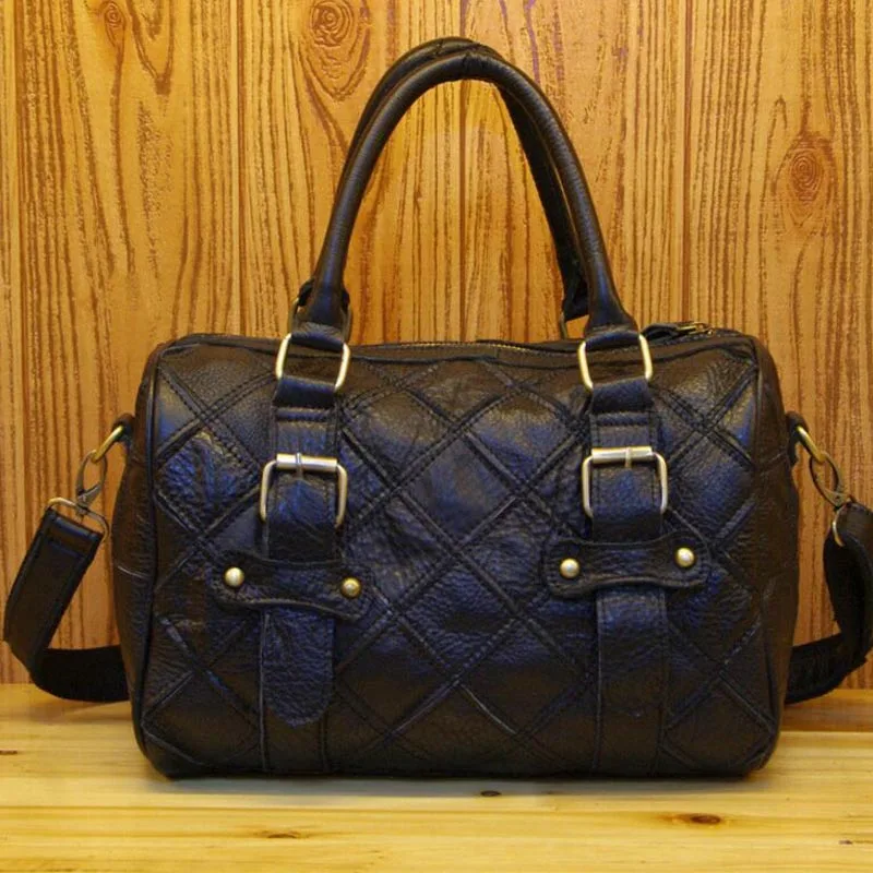 KB216 Black Сумки San maries красочные дизайнерские сумки люксовый бренд Boston сумка через плечо Лоскутная клетчатая женская сумка - Цвет: KB216 Black