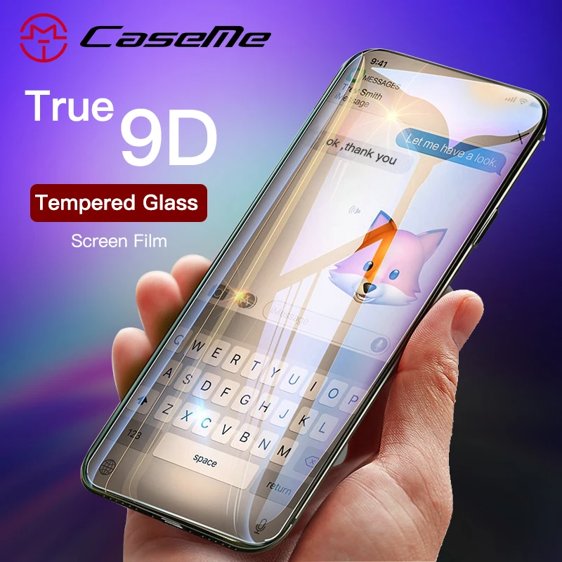 WHATIF 9D протектор экрана из закаленного стекла для iPhone X Xs Max XR 6 7 8 plus переднее стекло
