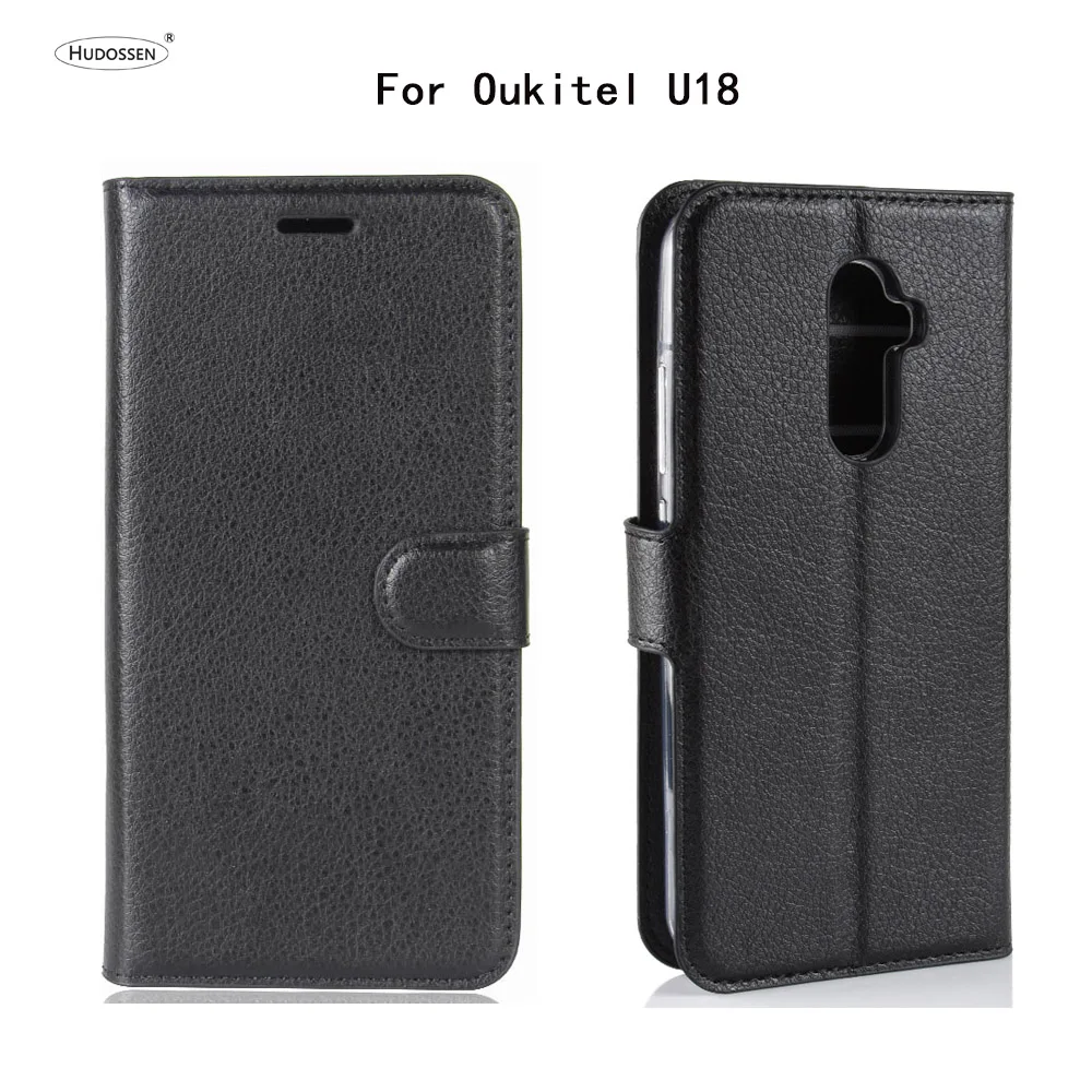 HUDOSSEN для Oukitel U18 чехол Роскошный кожаный книжка ПУ кожа силикон на заднюю панель