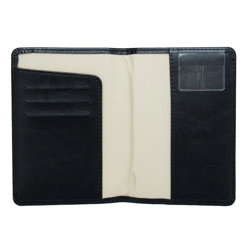 Чехол для паспорта мужчин и женщин из искусственной кожи с эмблемой