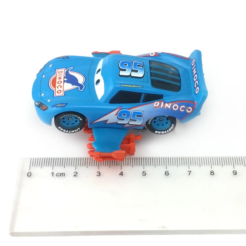 Disney Pixar Cars Blue Lighting Storm McQueen 1:55 металлический литой автомобиль Развивающие игрушки