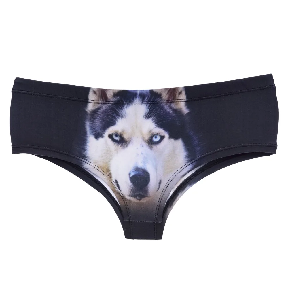LEIMOLIS husky сексуальные трусы с забавным принтом в виде черной собаки женские милые