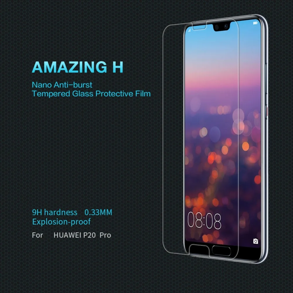 Закаленное стекло NILLKIN Amazing H для Huawei P20 pro защита экрана 9H 0 3 мм стеклянная