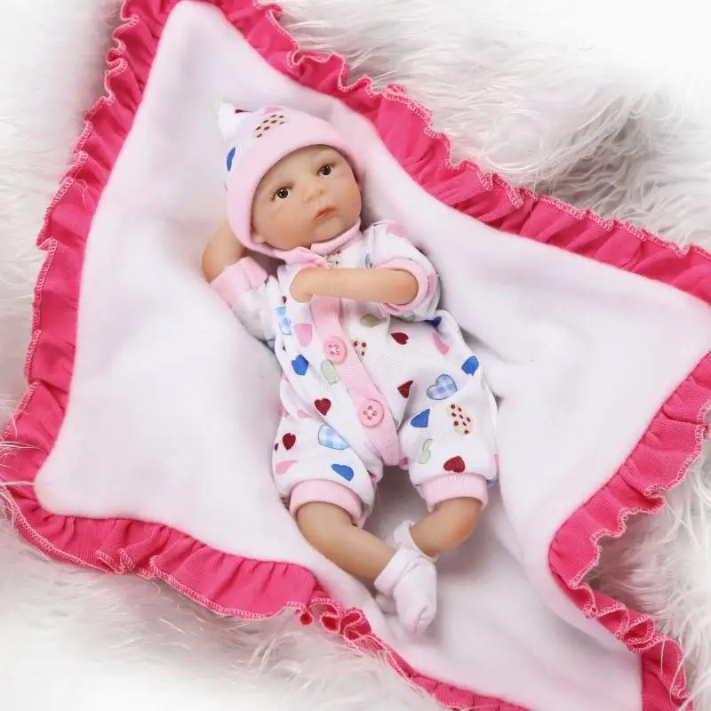 NPKCOLLECTION очень милый супер мини reborn babysoft натуральный мягкий на ощупь виниловый