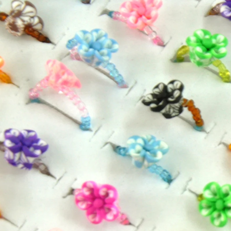 Оптовая продажа Лот из 5 штук серебряные цветные разноцветные кольца со стразами