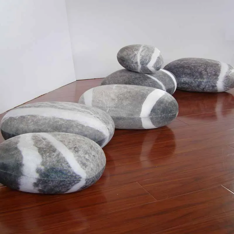 Новинка, горячая креативная 3D подушка с имитацией камня, галька, хлопок, Подушка для спины, ленивый креативный домашний декор, забавная мягкая подушка