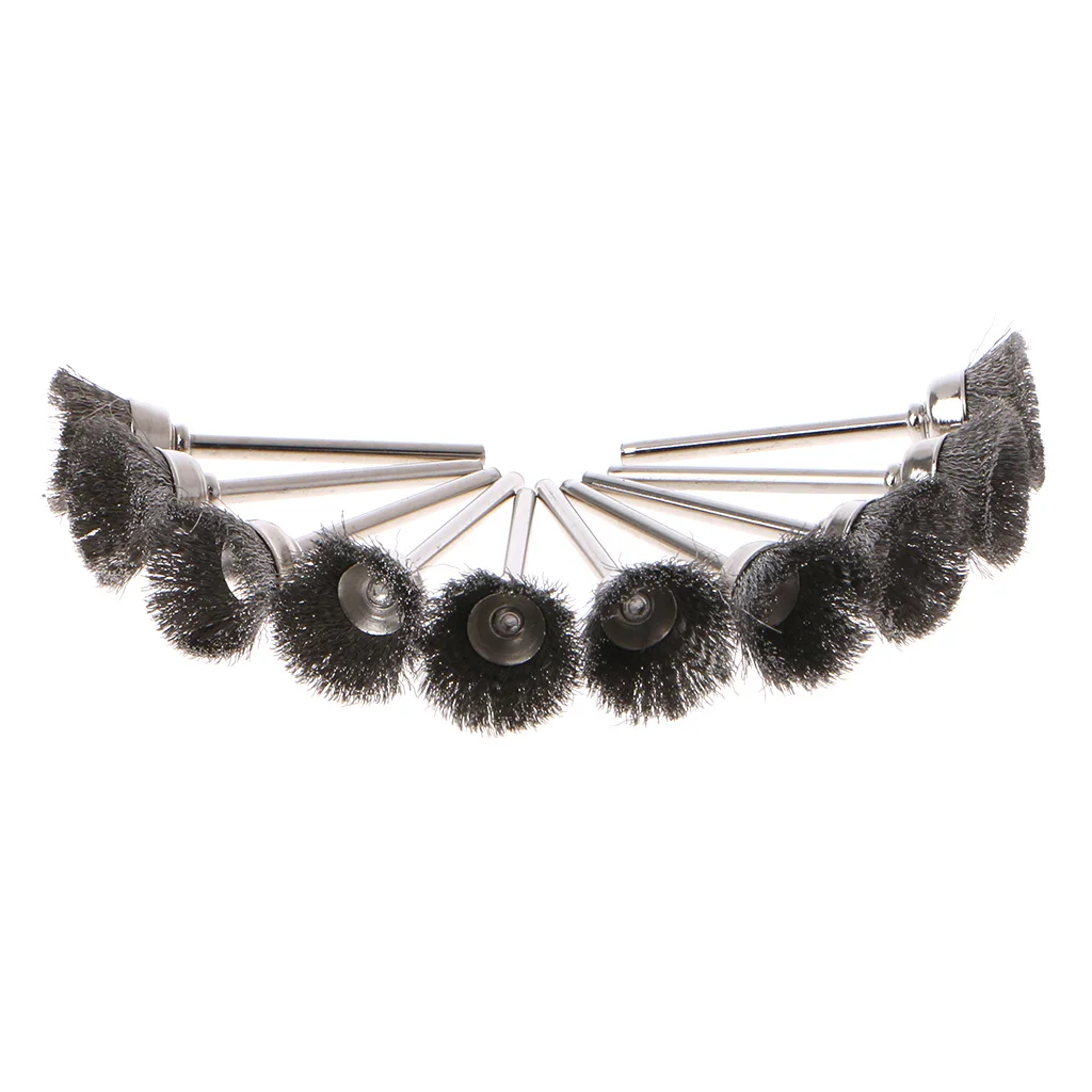 

10 шт. стальной инструмент в Форме Стакана Для Dremel, электрический инструмент для удаления ржавчины, вращающийся инструмент для гравера, абра...