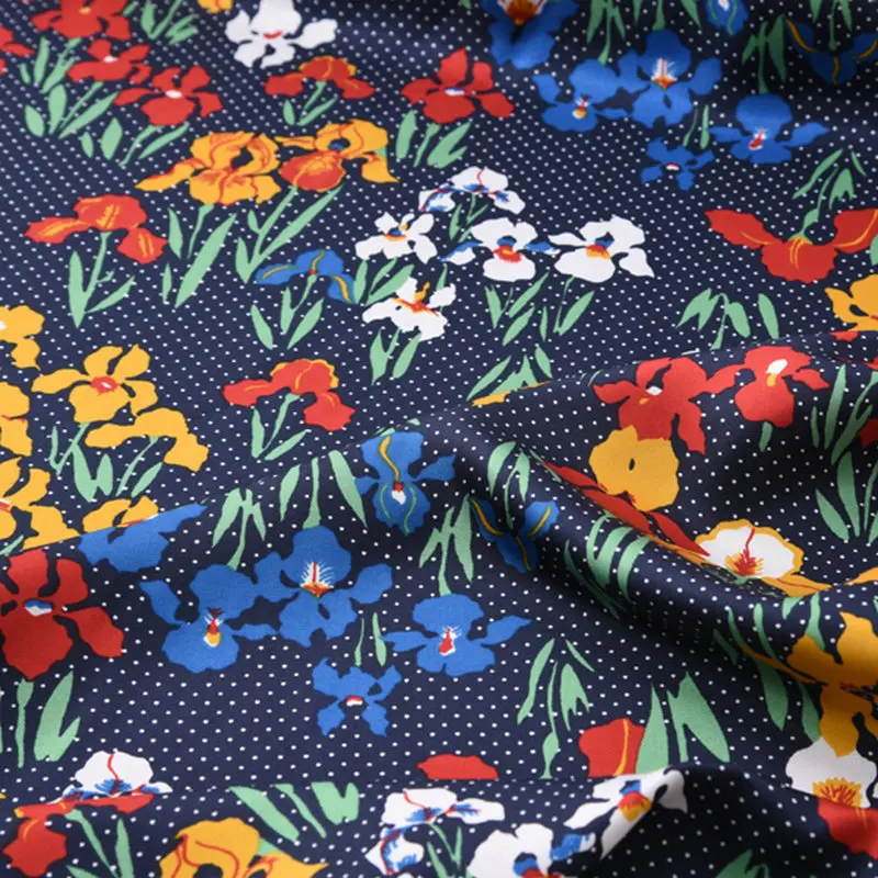 

printed Silk Twill fabric for silk dress 100% silk fabric