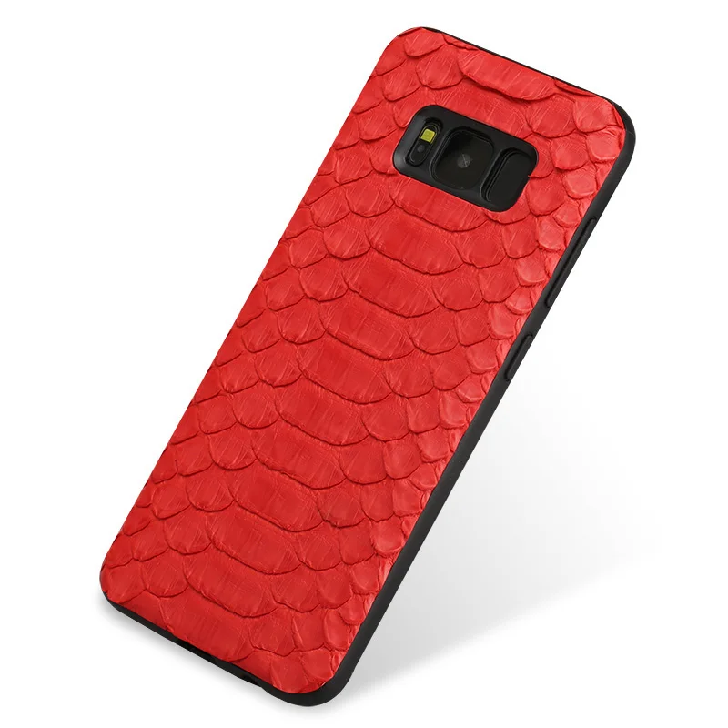 Кожи питона чехол для телефона samsung S8 роскошные кожаные все включено series |