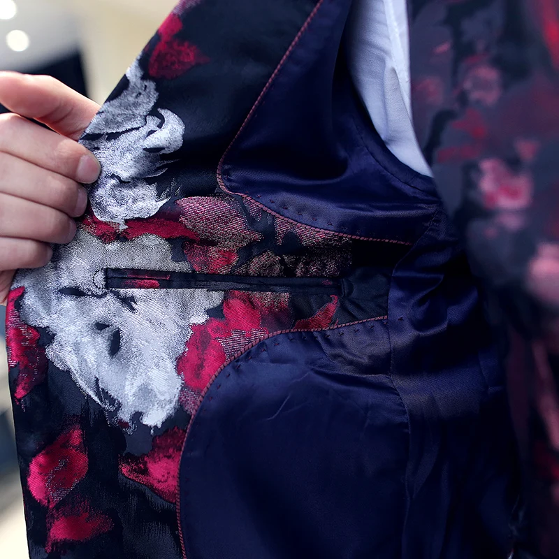 Костюм для парикмахера с принтом три комплекта одежды мужчин весна 2021|business suit|suits