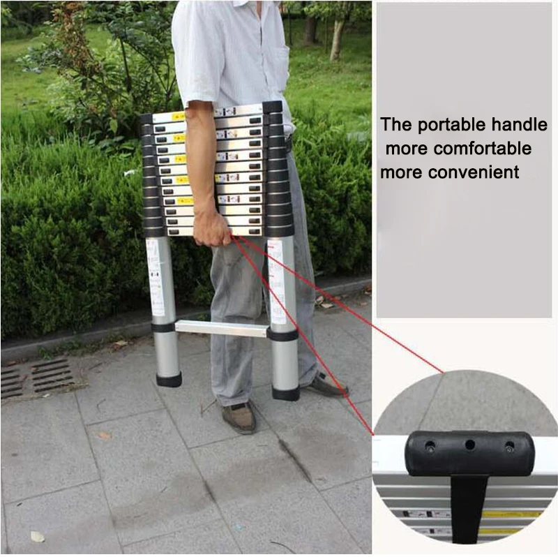 3 шт. складные лестницы из алюминиевого сплава 8 м|telescopic ladder|ladder telescopicportable ladder |