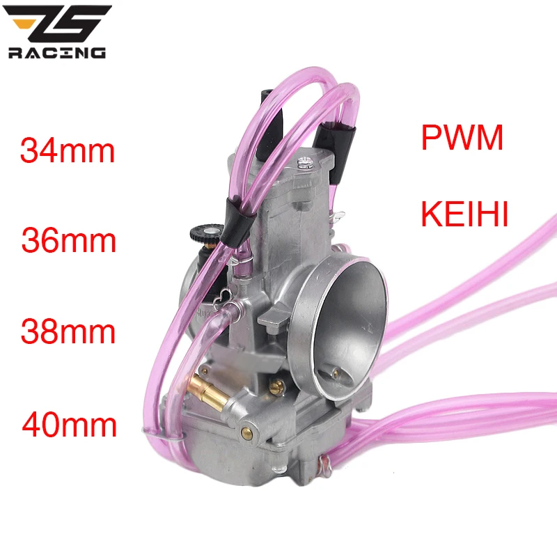 ZS карбюратор для гоночного мотоцикла Keih 34 мм 36 38 40 125cc-250cc 2-тактный 4-тактный