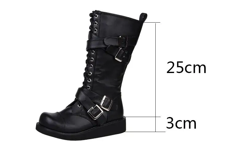 Ангельский отпечаток Мори девушка женские мотоциклетные ботинки в стиле панк